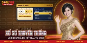 Xổ số truyền thống Goal123 với dãy số trên vé và bảng kết quả chia theo hạng giải